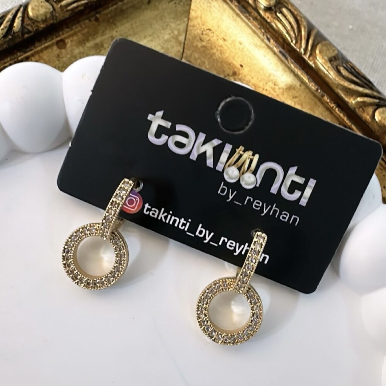Özel Seri Zirkon Taşlı Marka Model Küpe