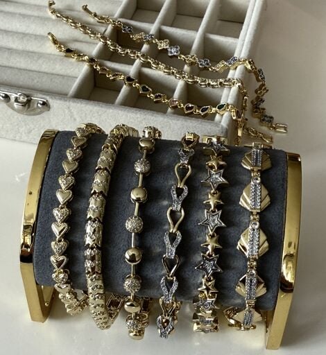 14K Altın Kaplama Bileklikler