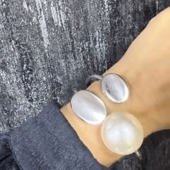 Özel Seri Büyük Top İncili Kelepçe Bileklik