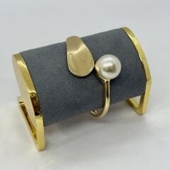 Özel Seri Top İncili Plaka Kelepçe Bileklik