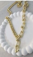 Zincir Detay Tiffany Kolye