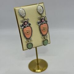 Marka Model Çiçek Figür Desen Küpe