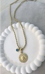 Lira Sallantı Burgu Zincir Kolye