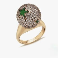 Özel Seri Zirkon Taşlı Renkli Yıldız Detay Yüzük