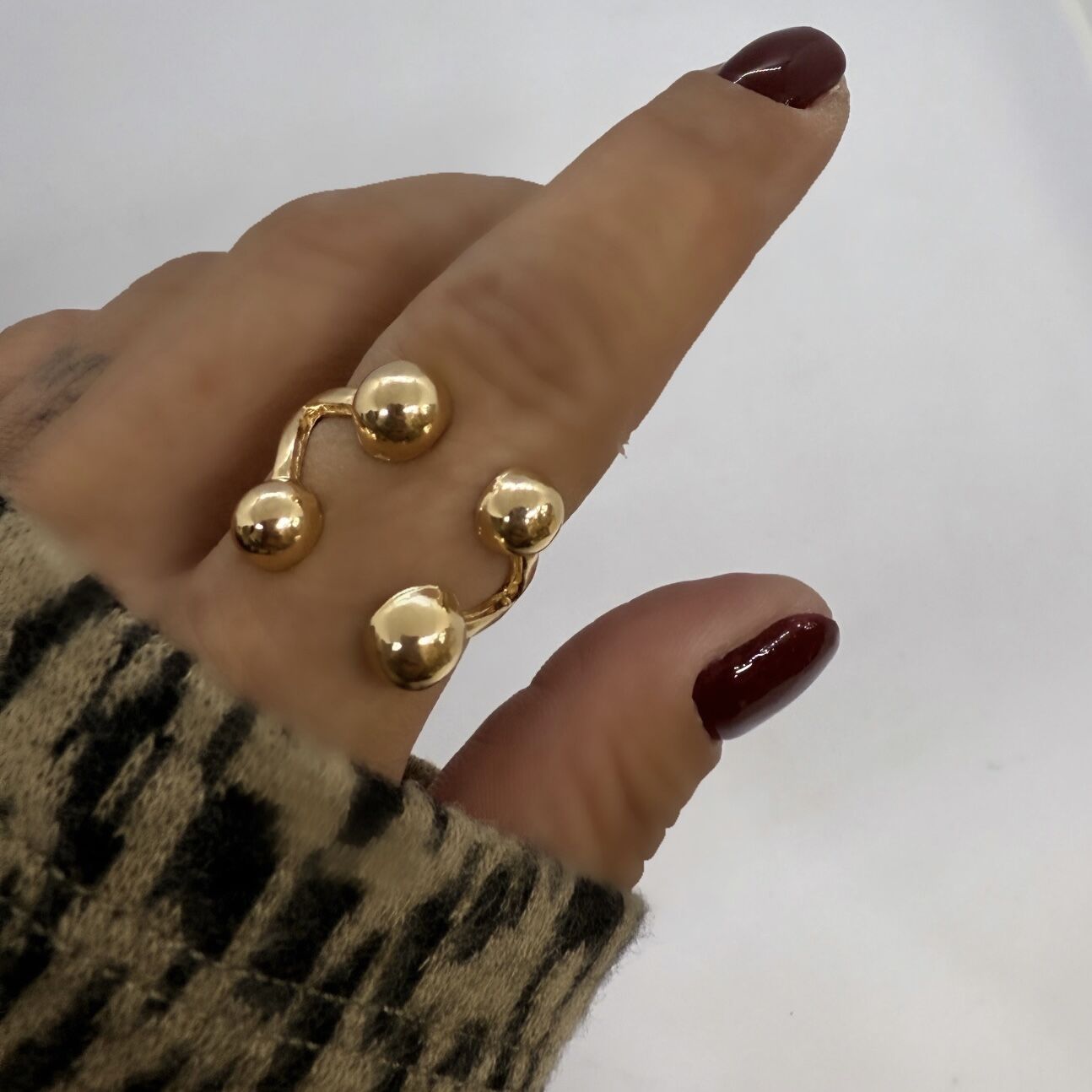 Topçuk Detay Yüzük