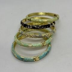 Özel Seri Kemik Mineli 5’li Kelepçe Bileklik Seti