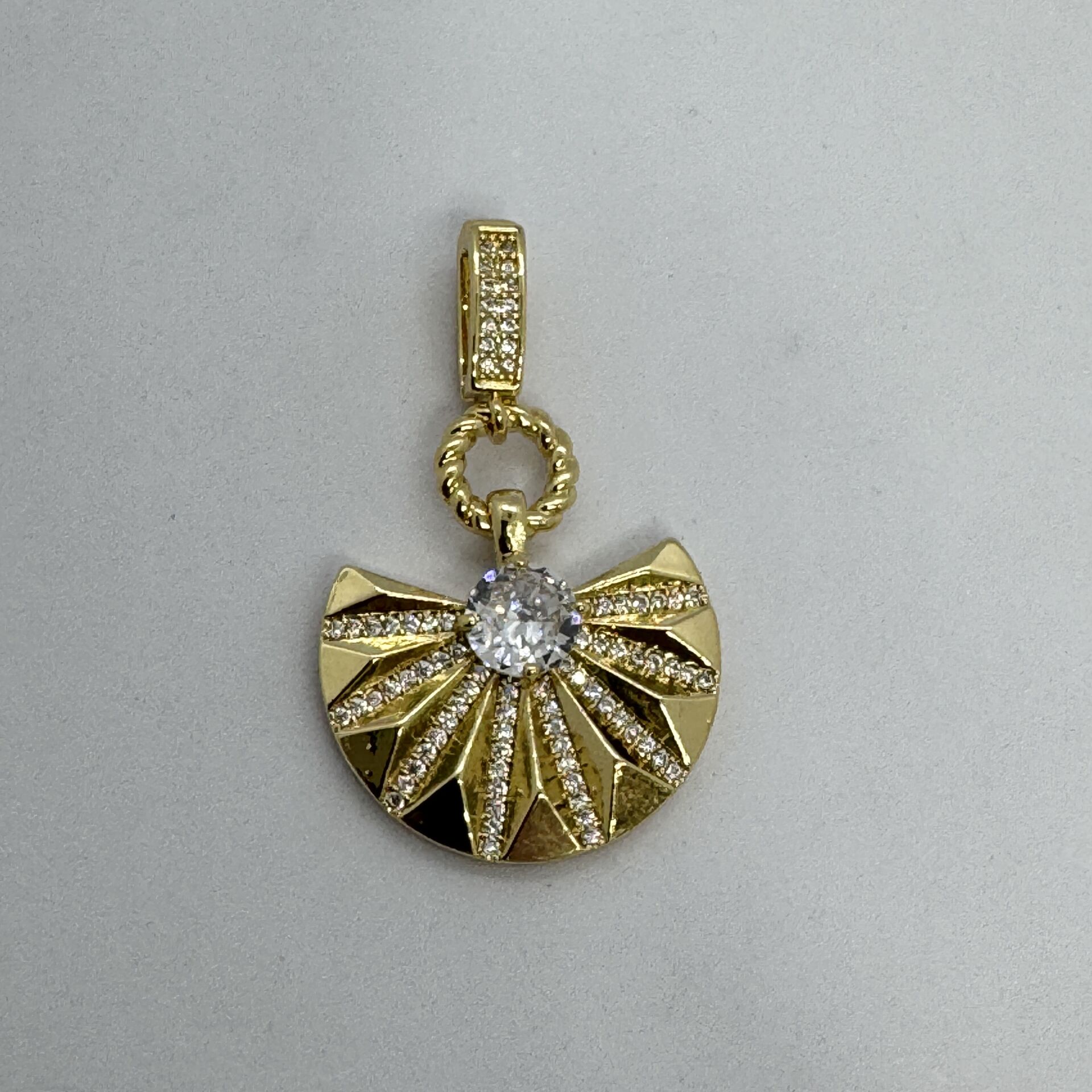 Özel Seri Zirkon Taşlı Yelpaze Figür Çok Amaçlı Charm Uç