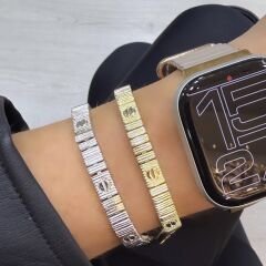 Özel Seri 14K Altın Kaplama Cartier Love Marka Bileklik