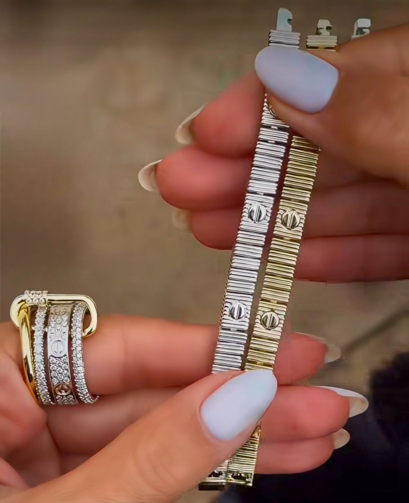 Özel Seri 14K Altın Kaplama Cartier Love Marka Bileklik