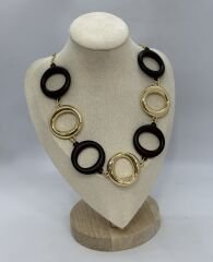 Özel Seri İki Renk Halka Model Kolye