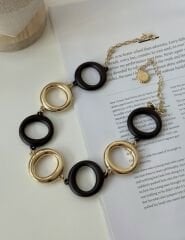 Özel Seri İki Renk Halka Model Kolye