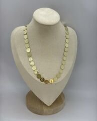 Özel Seri Dövme Çizik Plaka Tam Tur Daire Model Kolye