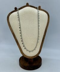 Özel Seri Kenarları Daire Detay Zincir Kolye