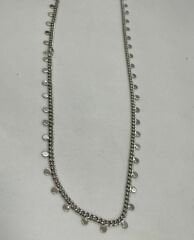 Özel Seri Kenarları Daire Detay Zincir Kolye