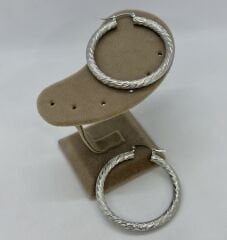 Özel Seri Tırtık Plaka Halka Küpe