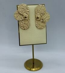 Özel Seri Yarım Çiçek Model Küpe