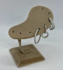 Özel Seri Zirkon Taşlı Üçlü Set Küpe