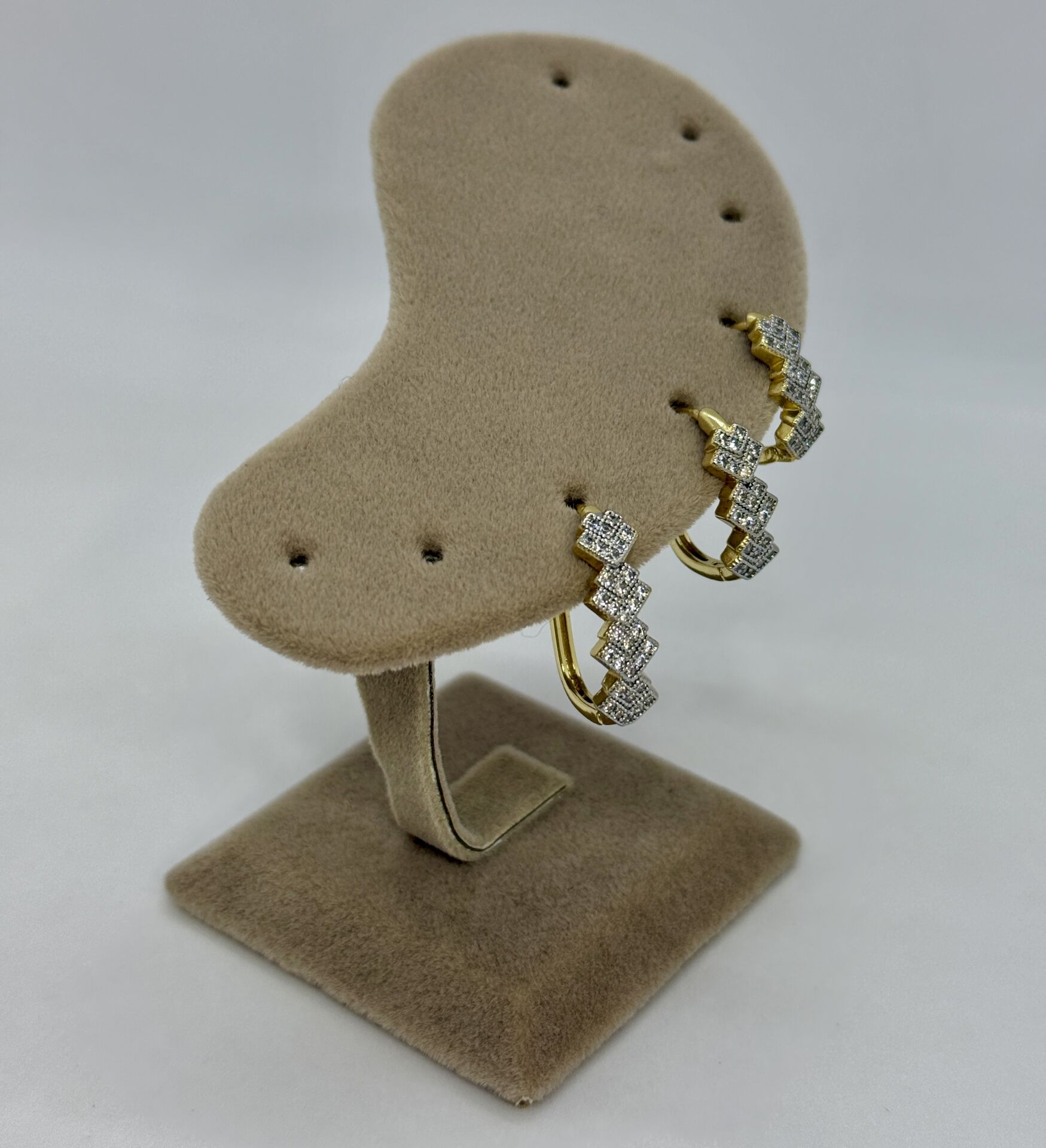 Özel Seri Zirkon Taşlı Üçlü Set Küpe