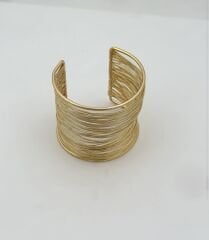 Uzun Model Çoklu Tel Görünüm Sıkıştırılabilir Kelepçe Bileklik