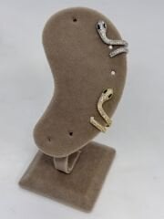 Özel Seri Zirkon Taşlı Yılan Kıkırdak Küpe