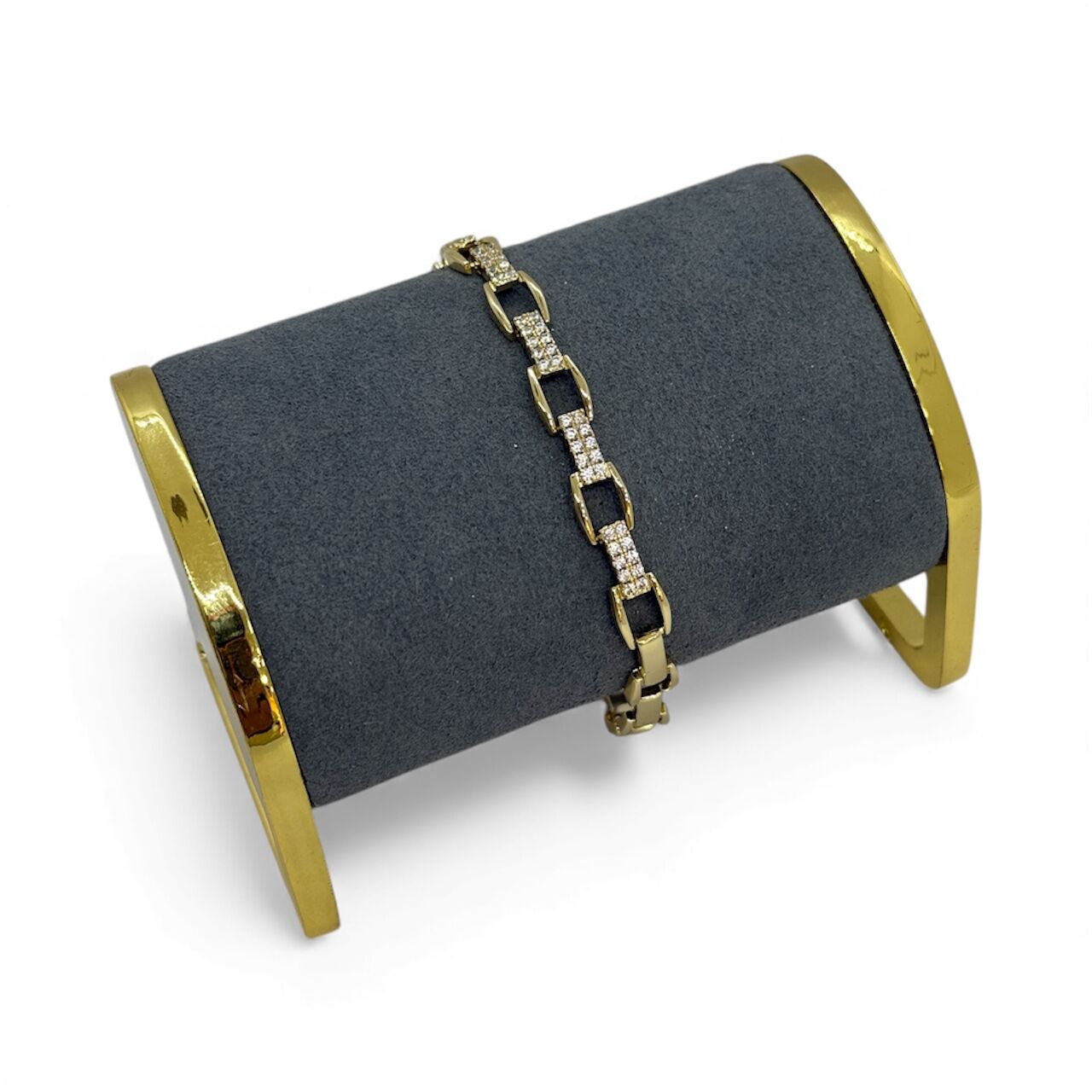 Özel Seri Zirkon Taşlı 14K Altın Kaplama Bileklik