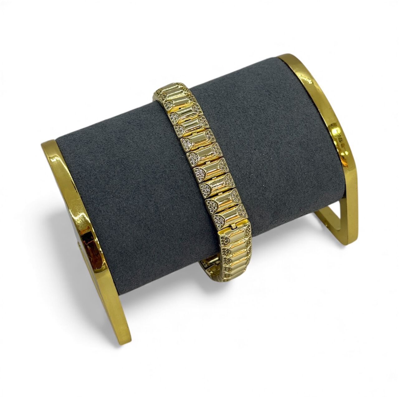 Özel Seri Zirkon Taşlı 14K Altın Kaplama Bileklik