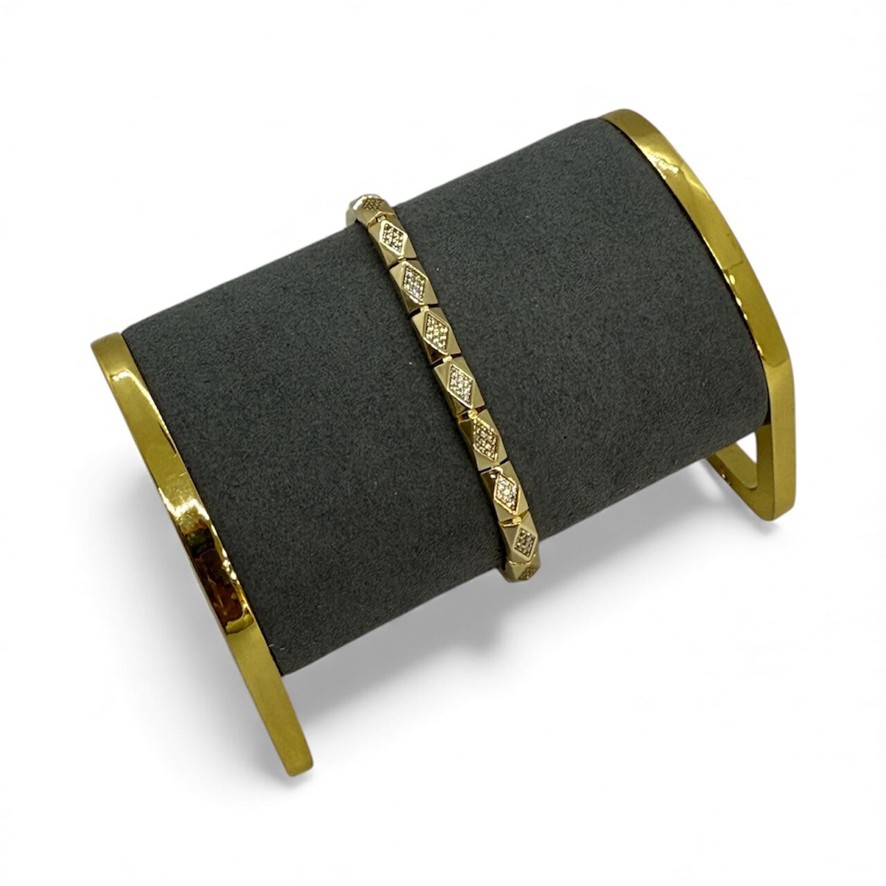 Özel Seri Zirkon Taşlı 14K Altın Kaplama Bileklik