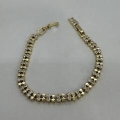 Özel Seri Zirkon Taşlı Çoklu Yıldız Figür 14K Altın Kaplama Bileklik