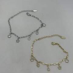 Özel Seri 14K Altın Kaplama Figür Sallantı Bileklik