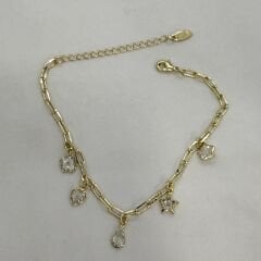 Özel Seri 14K Altın Kaplama Figür Sallantı Bileklik