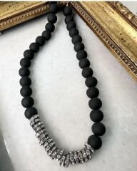 Gümüş Halka Detay Kolye