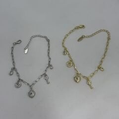 Özel Seri 14K Altın Kaplama Figür Sallantı Bileklik