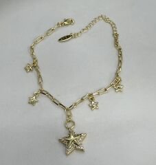 Özel Seri 14K Altın Kaplama Figür Sallantı Bileklik