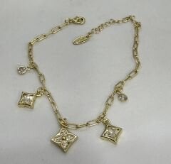 Özel Seri 14K Altın Kaplama Figür Sallantı Bileklik