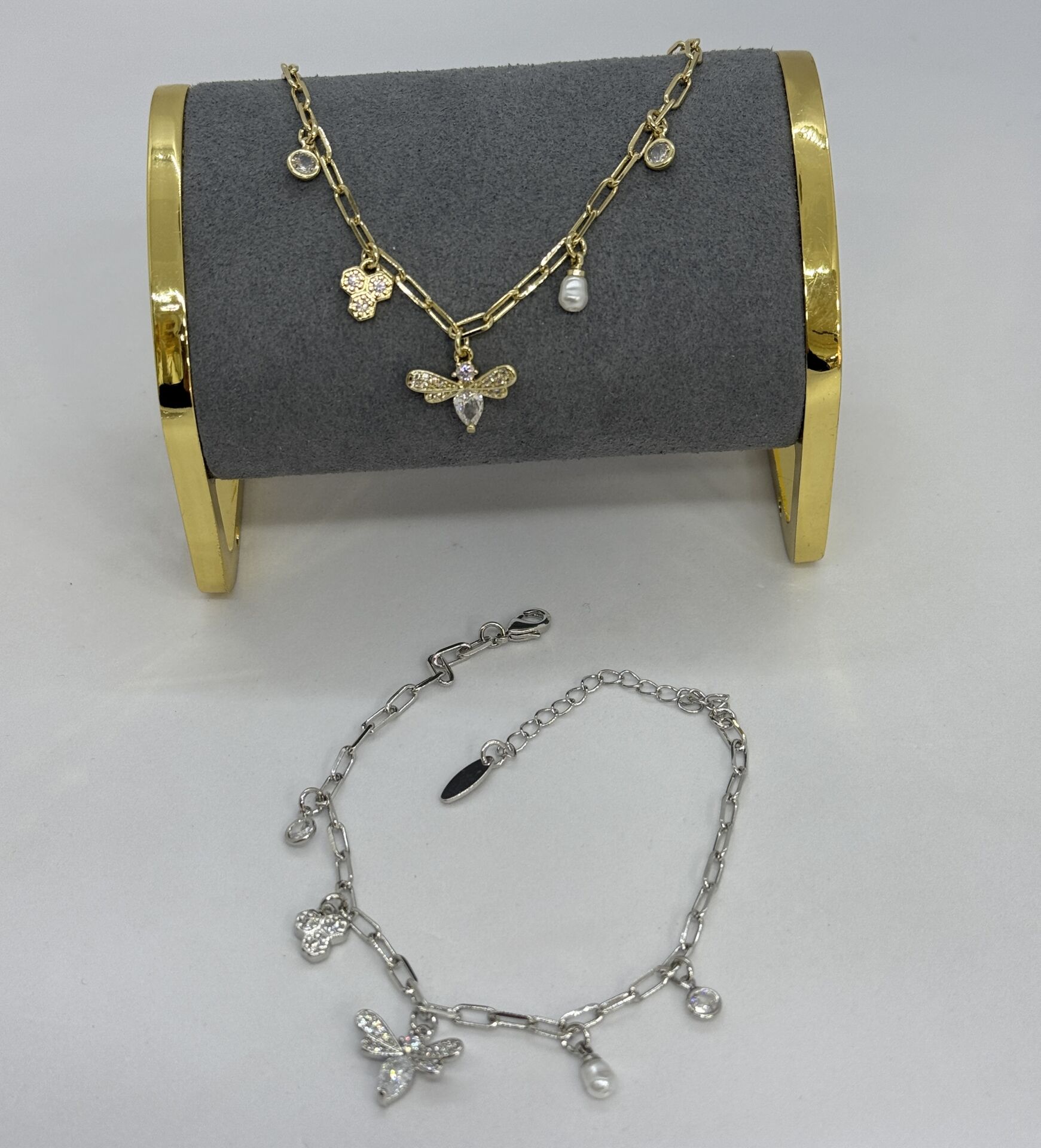 Özel Seri 14K Altın Kaplama Figür Sallantı Bileklik