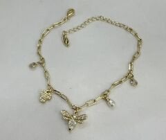 Özel Seri 14K Altın Kaplama Figür Sallantı Bileklik