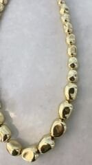 Özel Seri Asimetrik Oval Gold Kolye