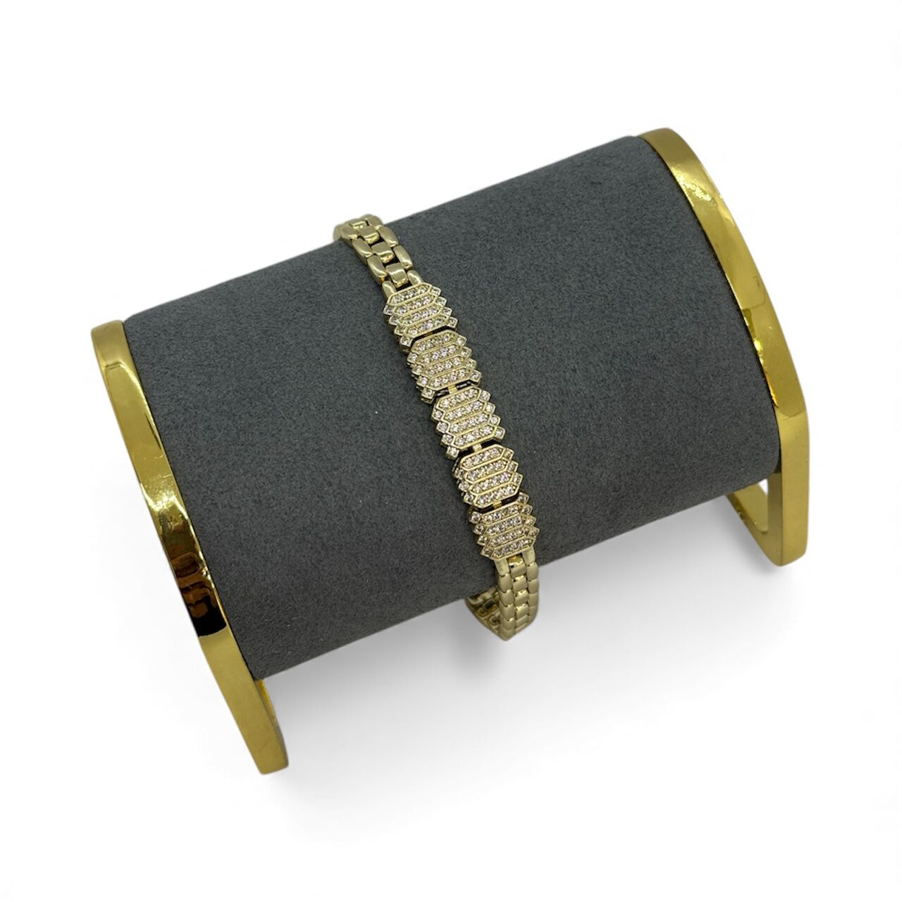 Özel Seri Zirkon Taşlı 14K Altın Kaplama Bileklik