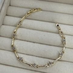 Özel Seri 14K Altın Kaplama Yıldız Bileklik