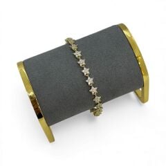 Özel Seri Zirkon Taşlı 14K Altın Kaplama Yıldız Figür Bileklik