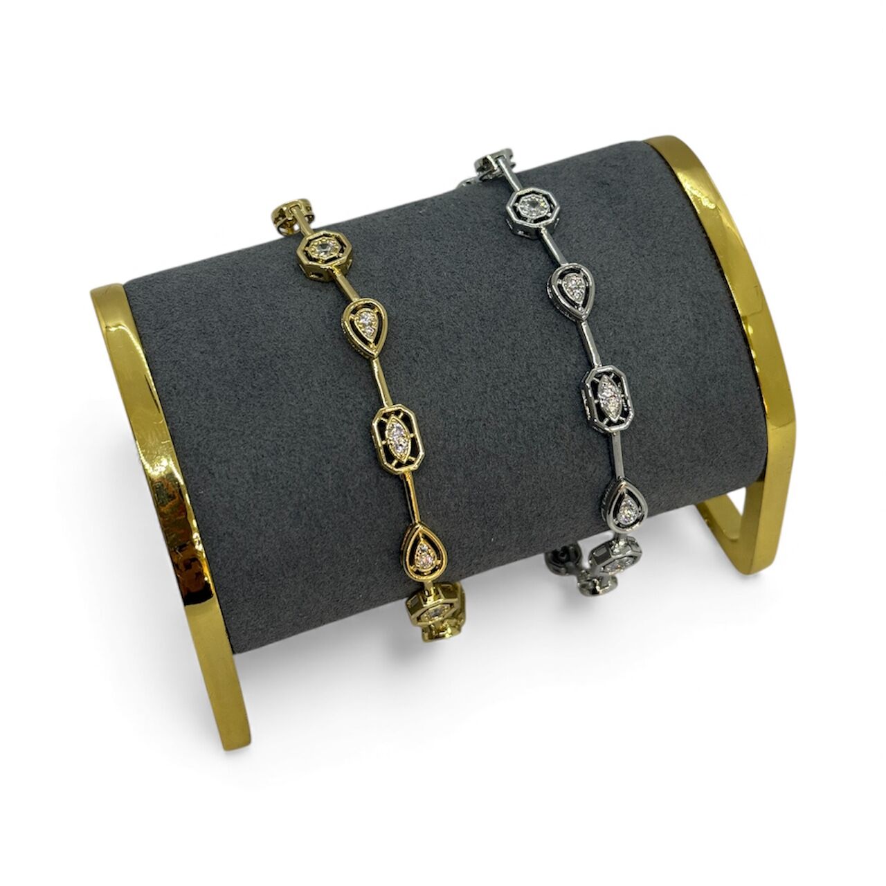 Özel Seri Zirkon Taşlı 14K Altın Kaplama Bileklik