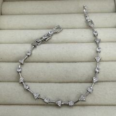 Özel Seri Zirkon Taşlı 14K Altın Kaplama Bileklik