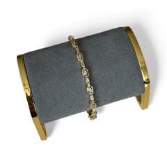 Özel Seri Zirkon Taşlı 14K Altın Kaplama Bileklik