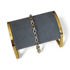 Özel Seri Zirkon Taşlı 14K Altın Kaplama Bileklik