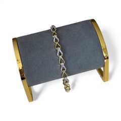 Özel Seri Zirkon Taşlı 14K Altın Kaplama Bileklik