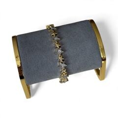 Özel Seri Zirkon Taşlı 14K Altın Kaplama Yıldız Figür Bileklik