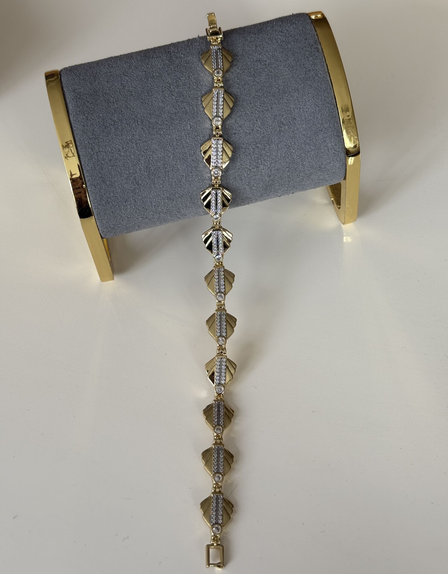 Özel Seri Zirkon Taşlı 14K Altın Kaplama Bileklik