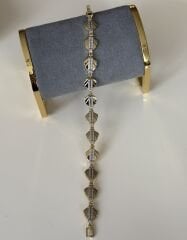 Özel Seri Zirkon Taşlı 14K Altın Kaplama Bileklik