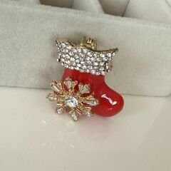 İthal Taşlı Kuzey Yıldızı Detay Çizme Broş