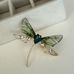 İthal Taşlı Yusufçuk Broş